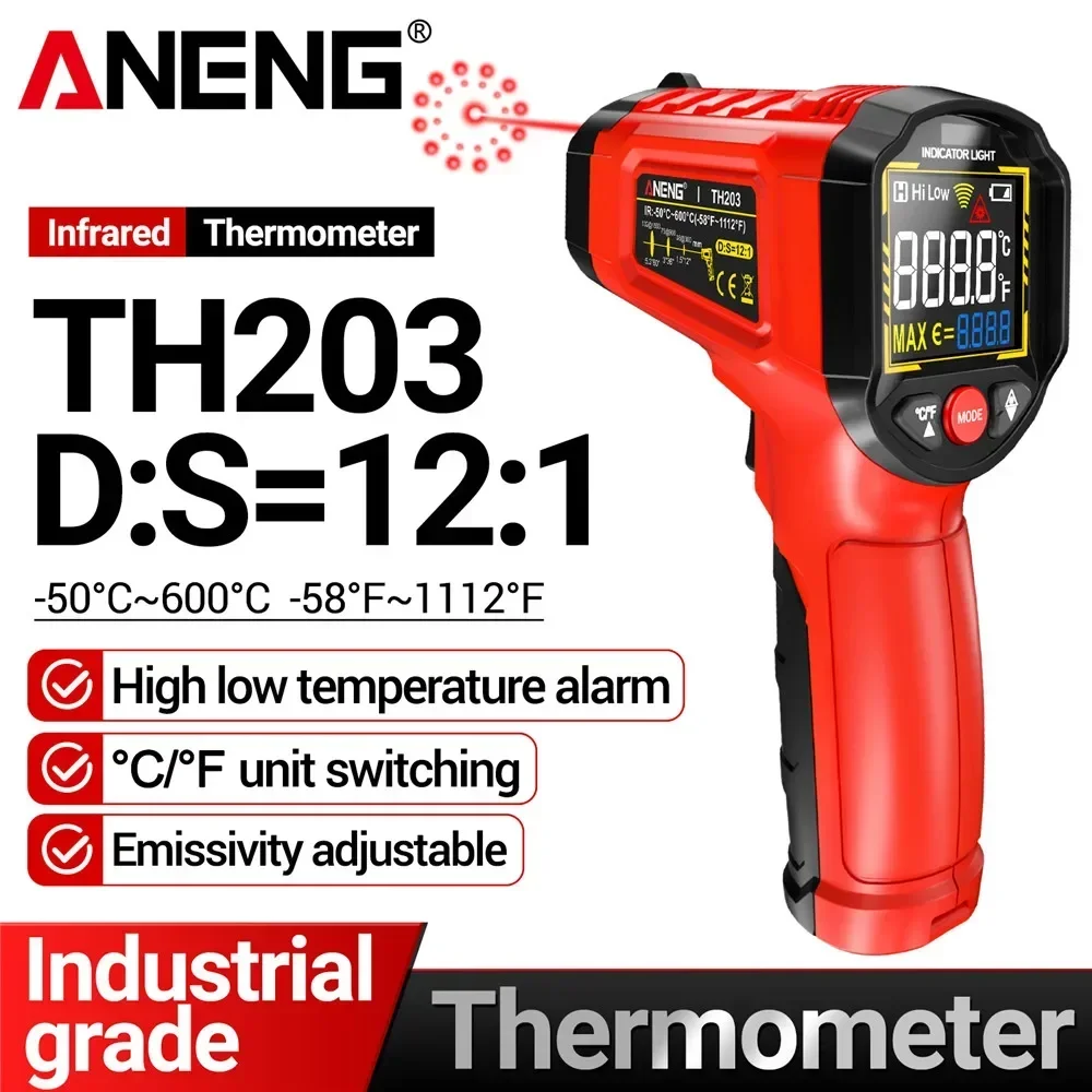 Industrial Laser Thermometer Gun - Infrared thermometer -50℃~600℃ high-precision laser thermometer