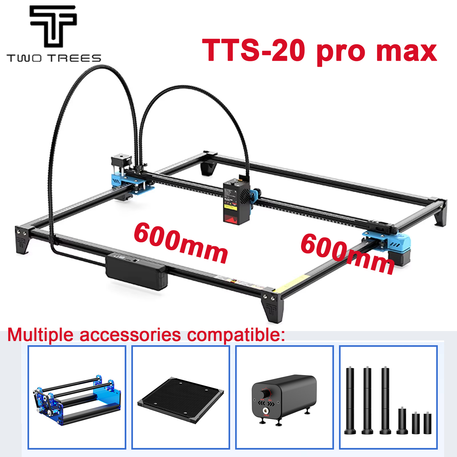 Industrial Laser Etching Machine - Twotrees TTS-20 Max Metal 20W Laser