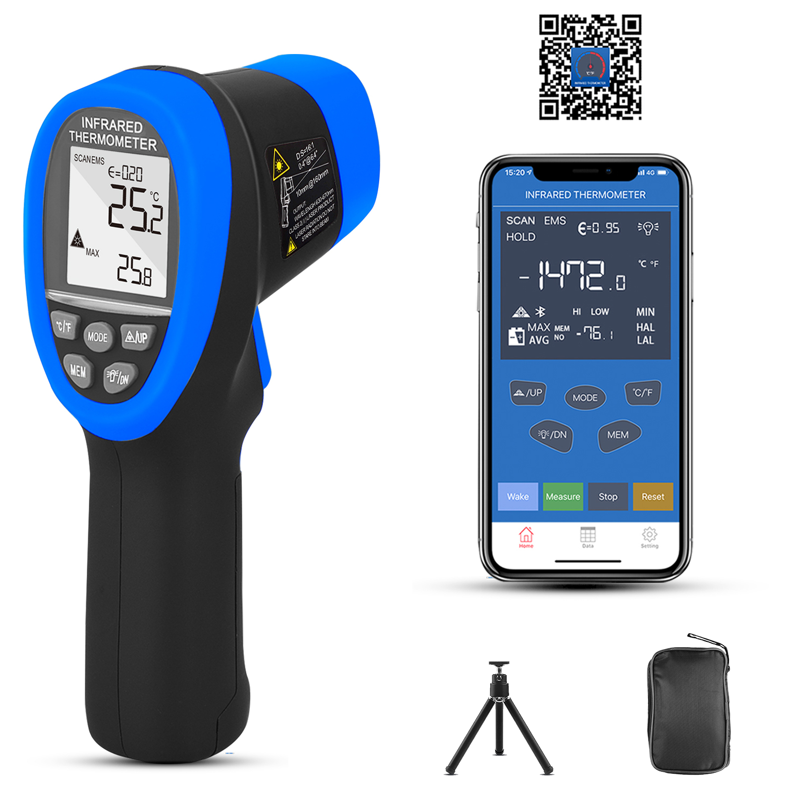 Industrial Laser Measuring Device - Infrared thermometer,digital laser temperature measurement device