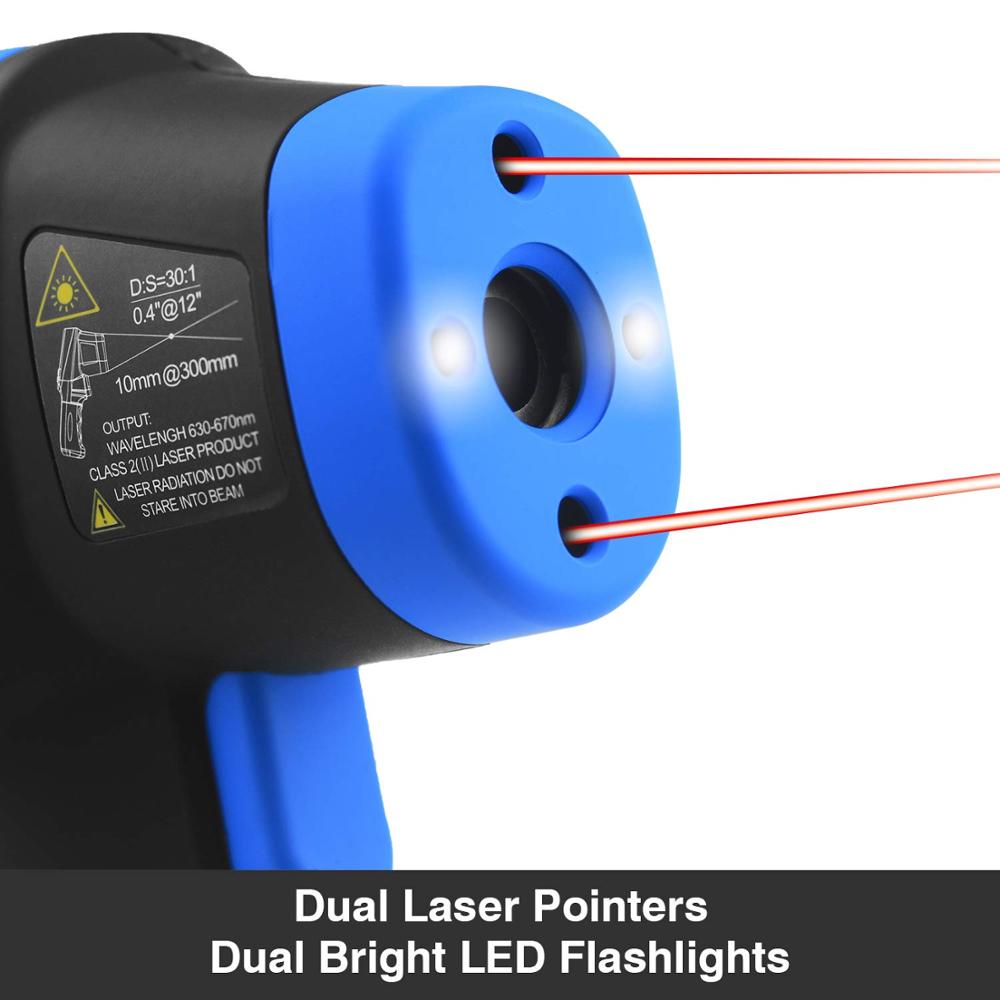 -50℃ to 1500℃ Laser Thermomete - مراجعة Industrial Laser Thermometer Gun وسعره