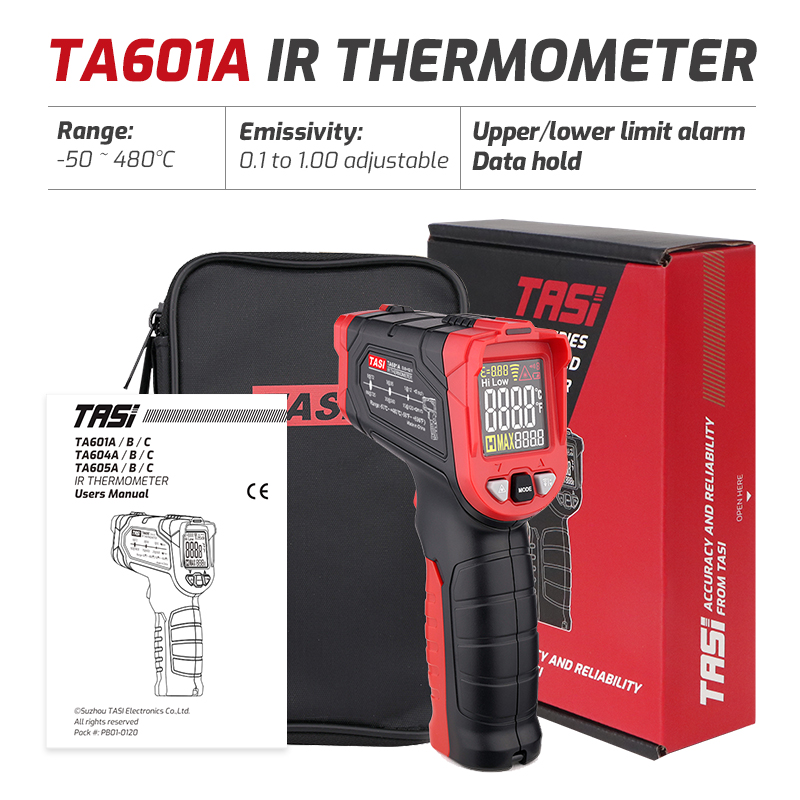 TA601A TA601B TA601C Infrared  - مراجعة Industrial Laser Thermometer Gun وسعره