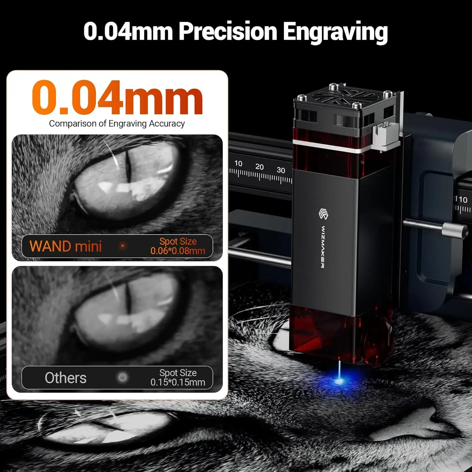 WIZMAKER WAND MINI DIY Laser E - مراجعة Laser Engraving Software وسعره