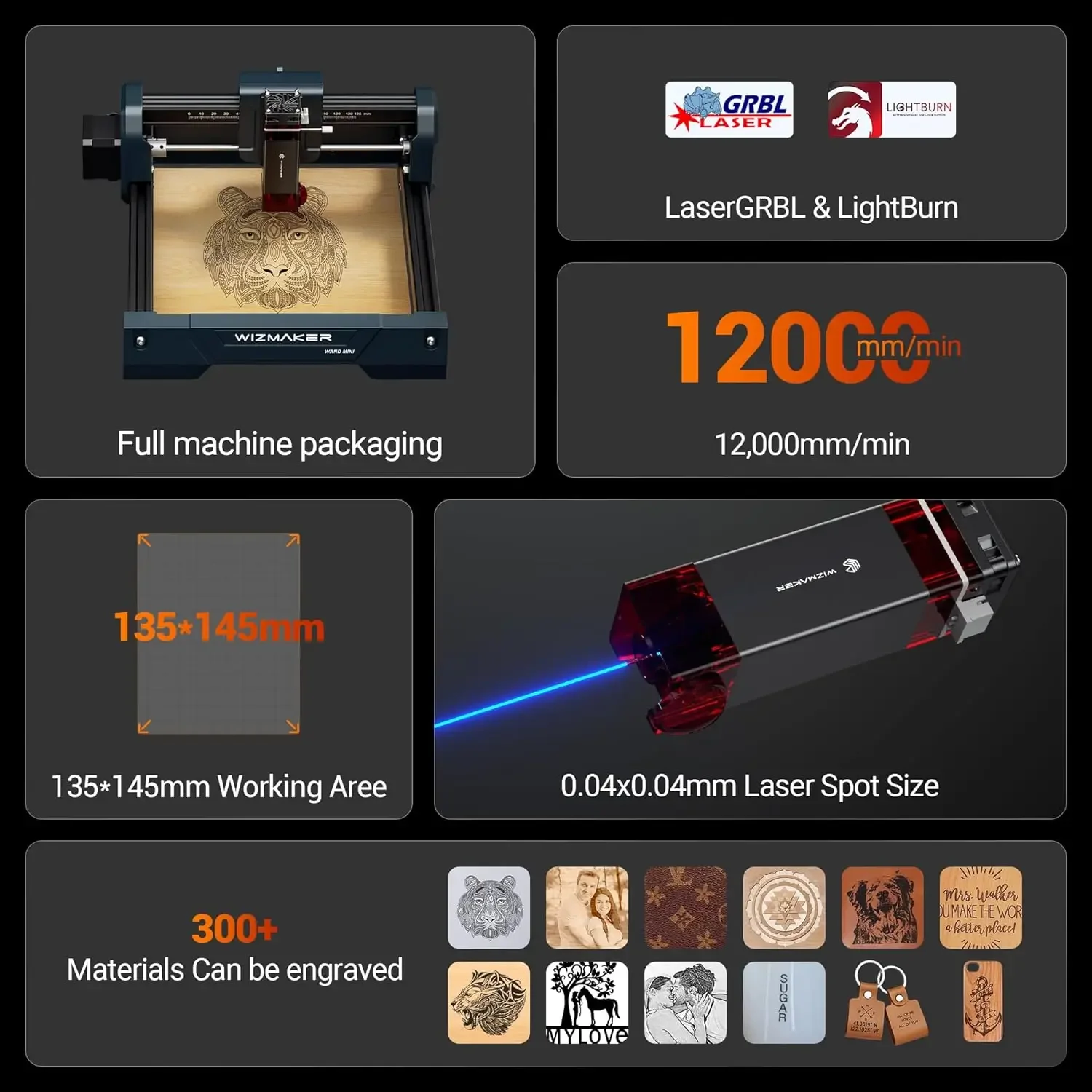 WIZMAKER WAND MINI DIY Laser E - مراجعة Laser Engraving Software وسعره