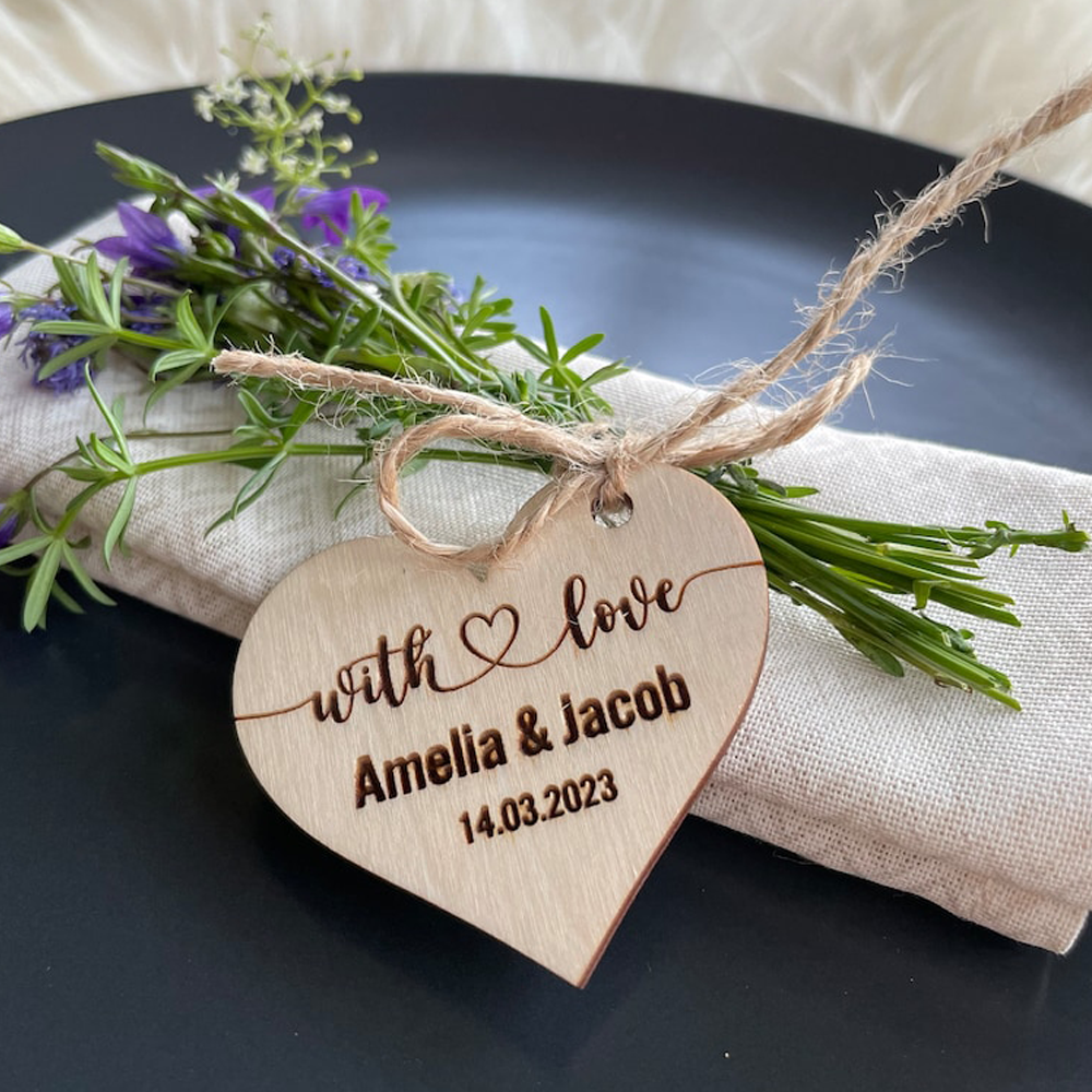 Custom engraved wood hearts Pe - مراجعة Laser Engraving Software وسعره