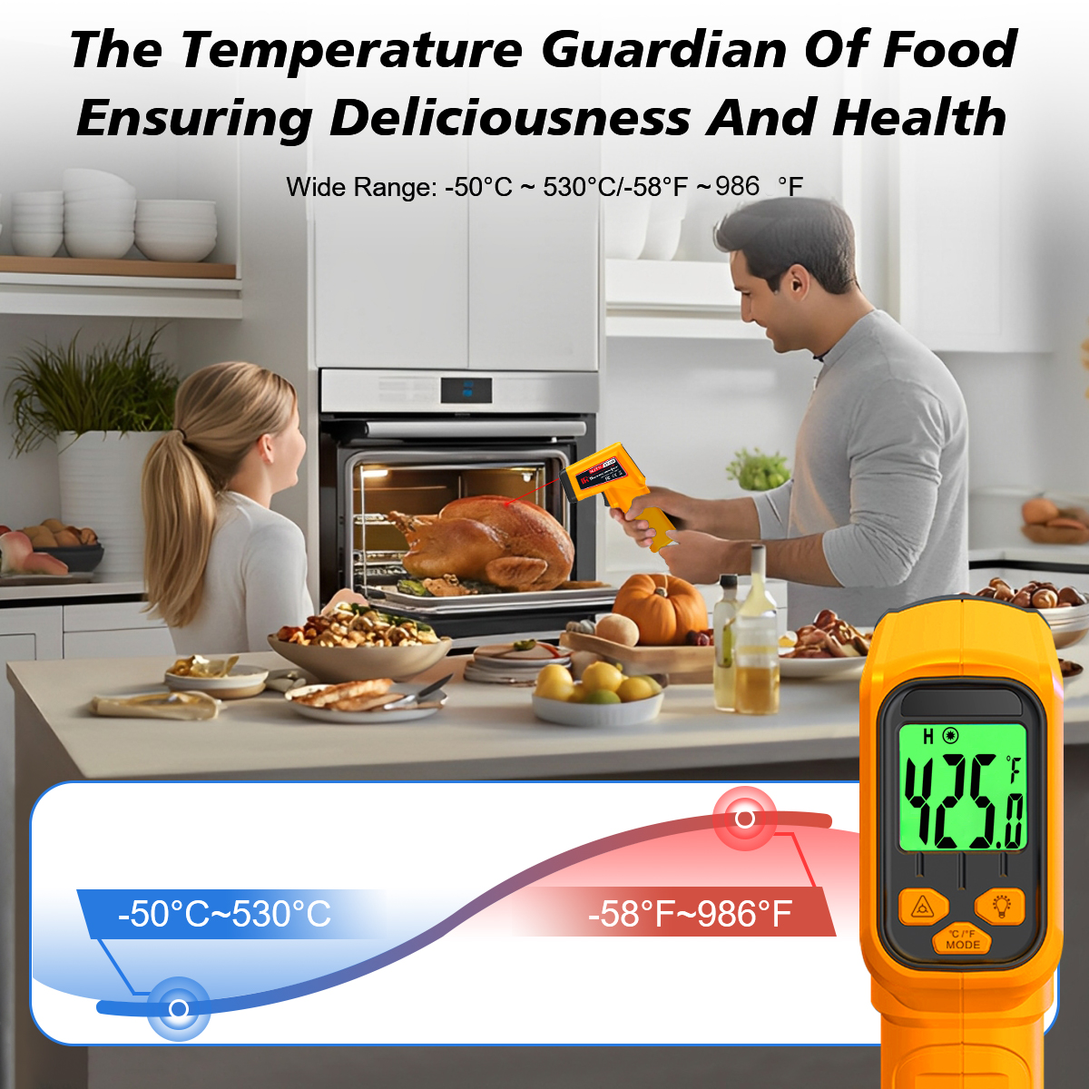NJTY Infrared Thermometer Lase - مراجعة Industrial Laser Thermometer Gun وسعره