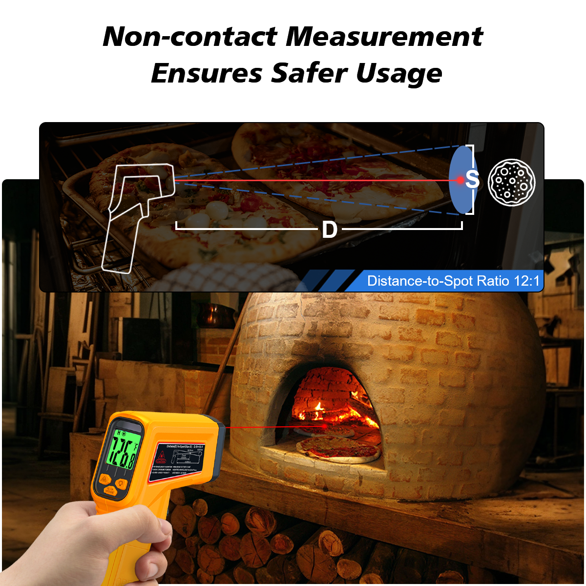NJTY Infrared Thermometer Lase - مراجعة Industrial Laser Thermometer Gun وسعره