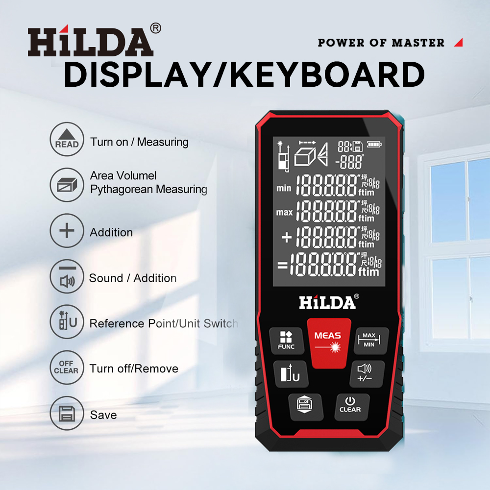 HILDA Laser Distance 50M/100M/ - مراجعة Industrial Laser Rangefinder وسعره