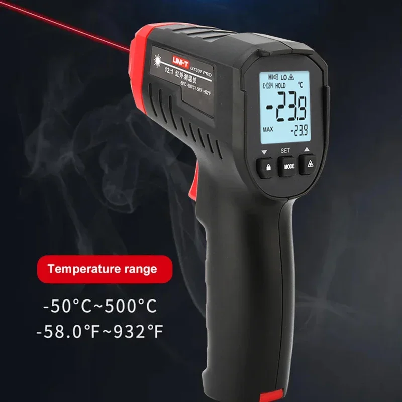 UNI-T Digital Thermometer UT30 - مراجعة Industrial Laser Thermometer Gun وسعره