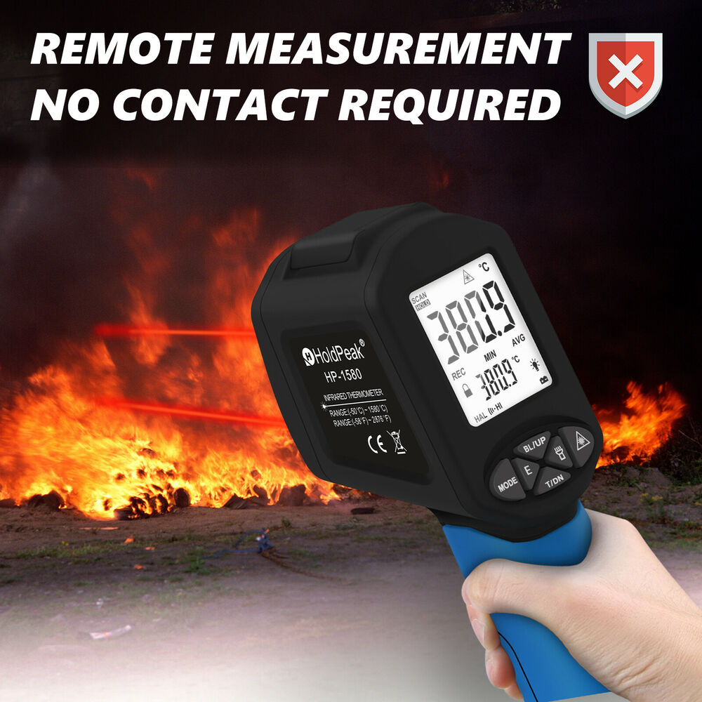HoldPeak HP-1580 Handheld Infr - مراجعة Industrial Laser Thermometer Gun وسعره