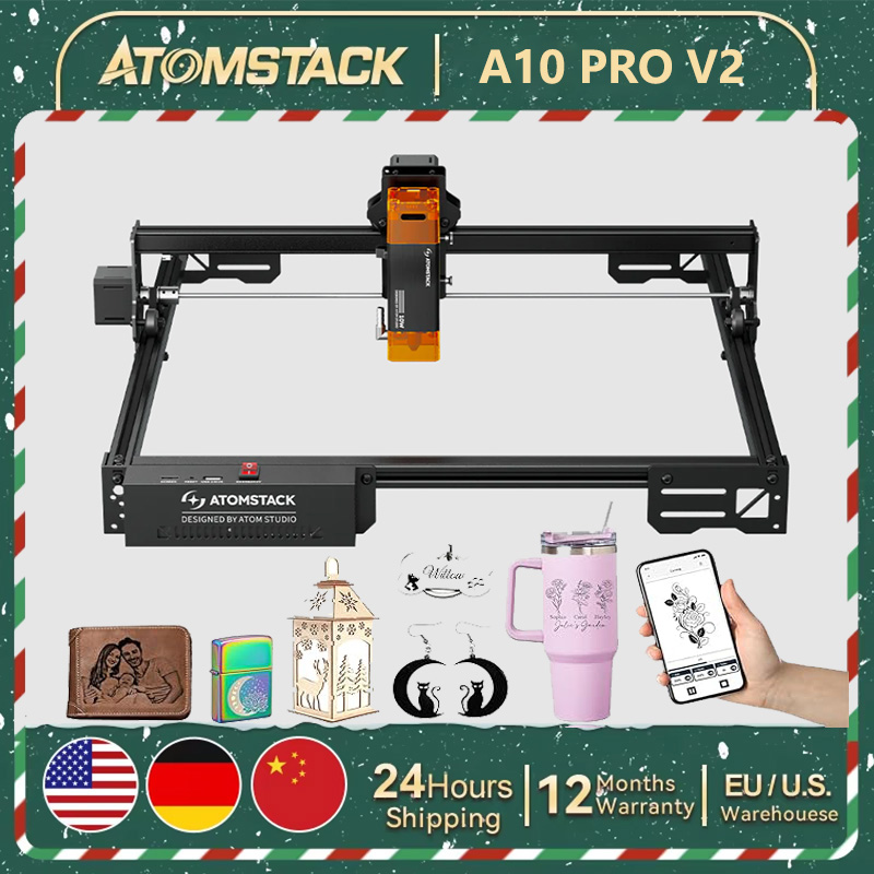 ATOMSTACK A10 PRO V2 Laser Eng - مراجعة Industrial Laser Etching Machine وسعره