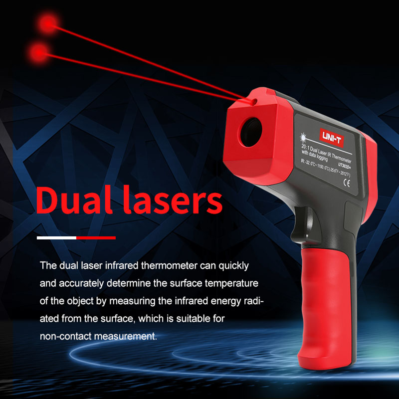 UNI-T Digital Infrared Thermom - مراجعة Industrial Laser Thermometer Gun وسعره