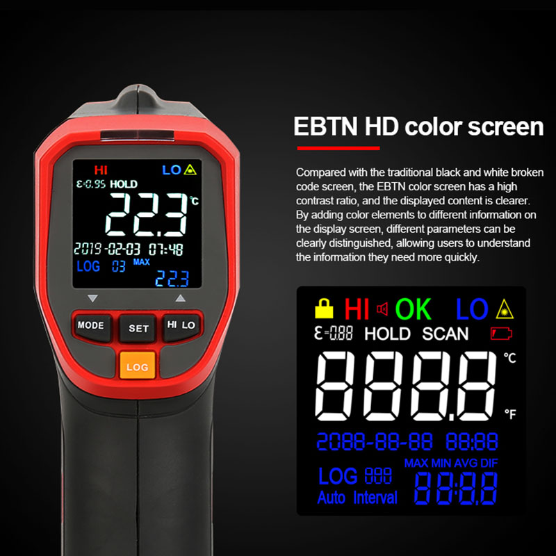 UNI-T Digital Infrared Thermom - مراجعة Industrial Laser Thermometer Gun وسعره