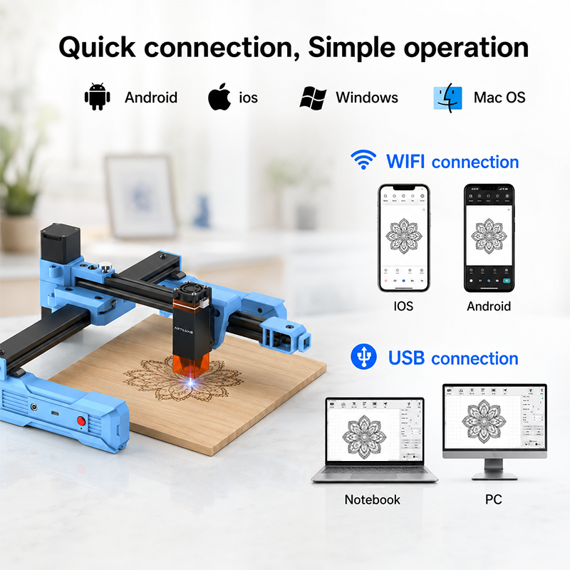 Artilume D2 2.5/6W Foldable La - مراجعة Industrial Laser Etching Machine وسعره