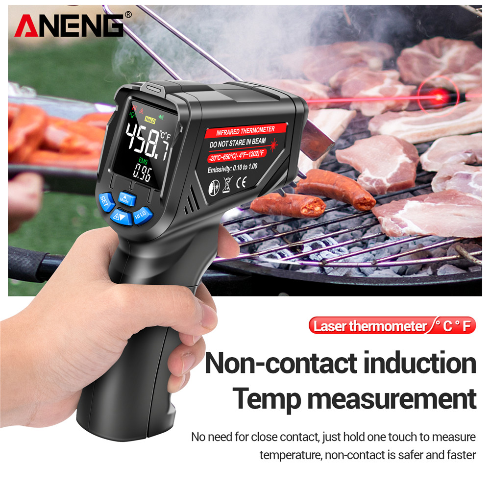 ANENG TH05 Infrared Thermomete - مراجعة Industrial Laser Thermometer Gun وسعره