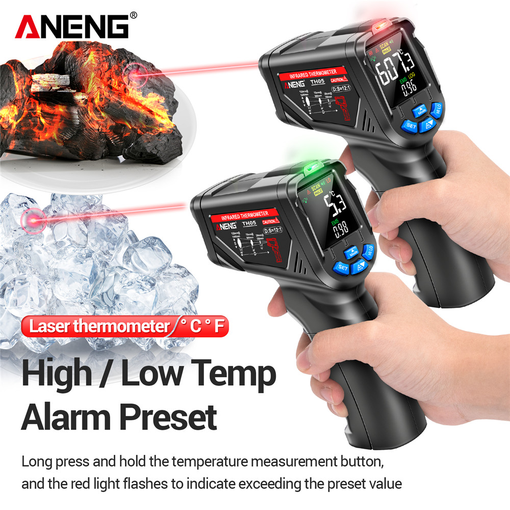 ANENG TH05 Infrared Thermomete - مراجعة Industrial Laser Thermometer Gun وسعره