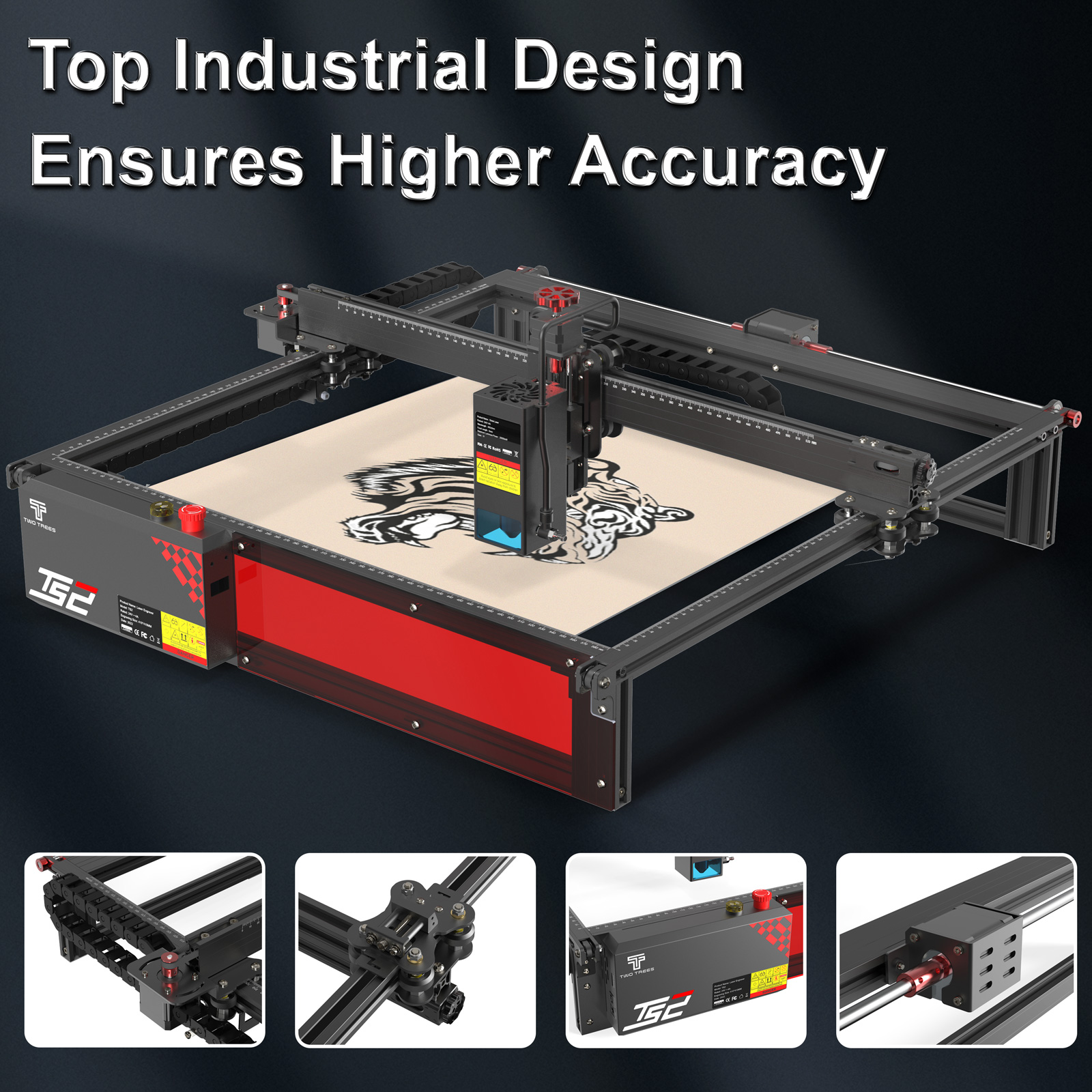 Twotrees TS2 20W Laser Engrave - مراجعة Industrial Laser Etching Machine وسعره