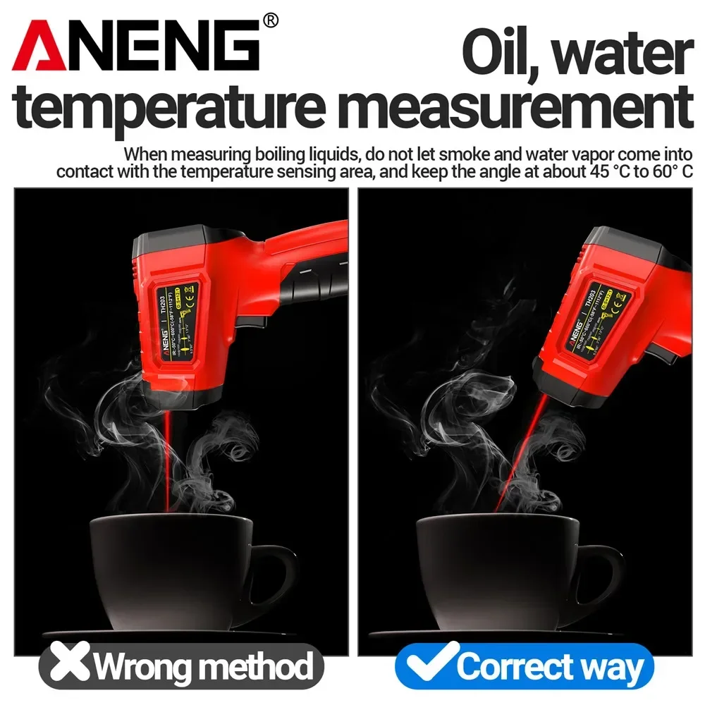 Infrared thermometer -50℃~600℃ - مراجعة Industrial Laser Thermometer Gun وسعره