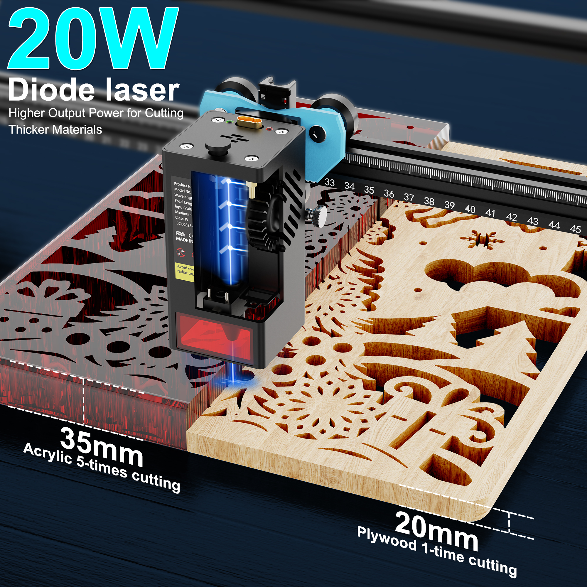 Twotrees TTS-20 Max Metal 20W  - مراجعة Industrial Laser Etching Machine وسعره