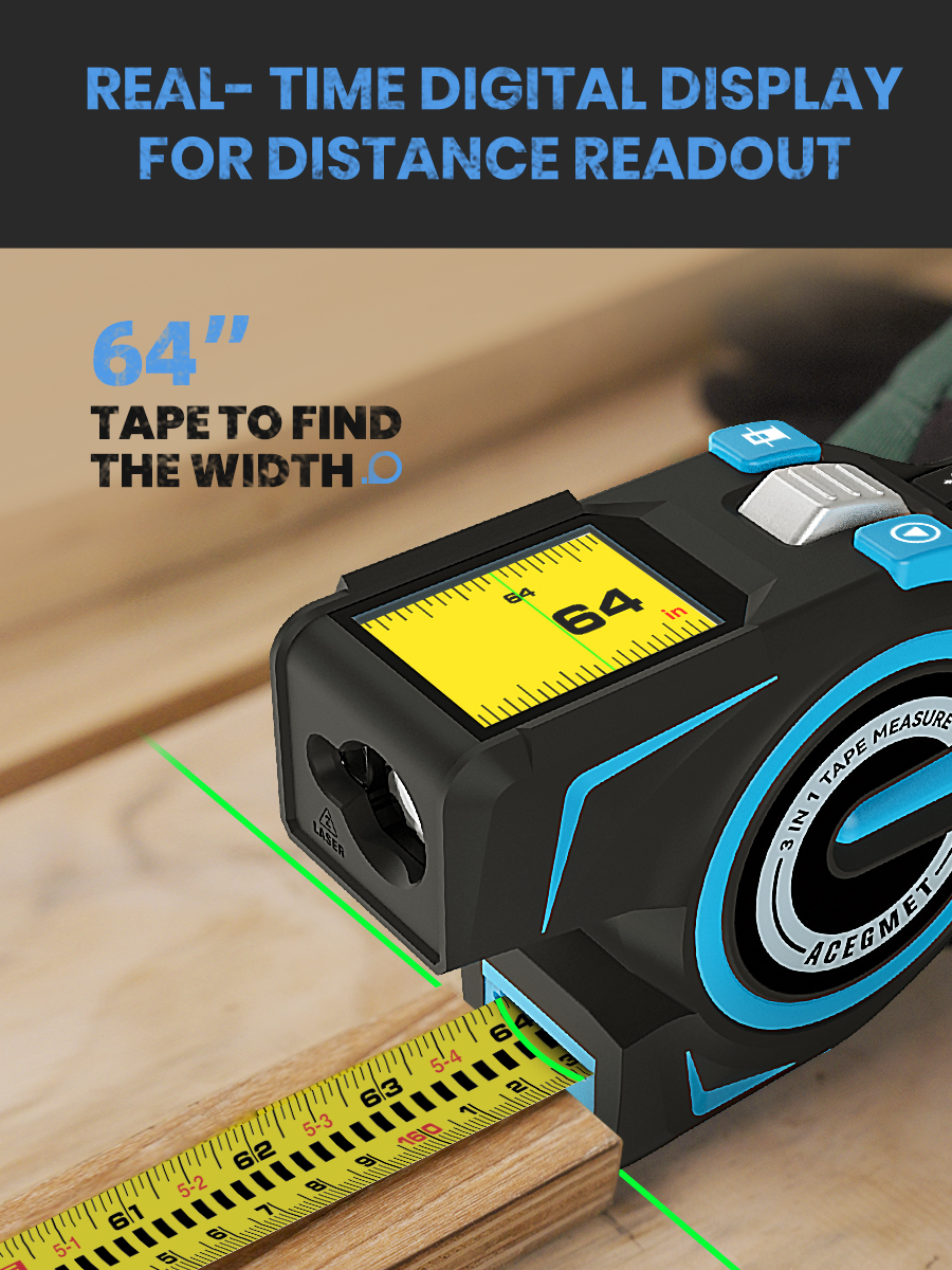 Laser Tape Measure 100M Profes - مراجعة Industrial Laser Rangefinder وسعره