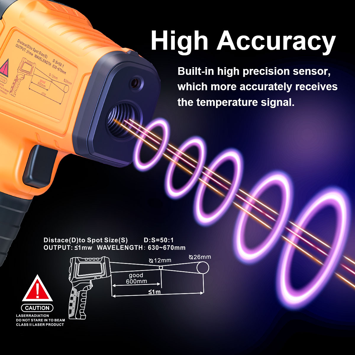 DT1000 DT1600 Infrared Thermom - مراجعة Industrial Laser Thermometer Gun وسعره