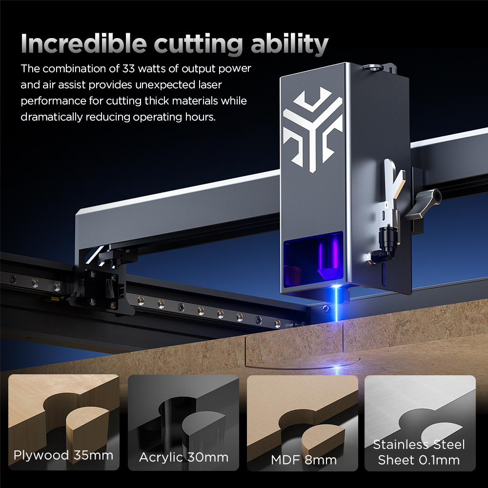 ACMER P2 Laser Engraver 33W 20 - مراجعة Laser Engraving Software وسعره
