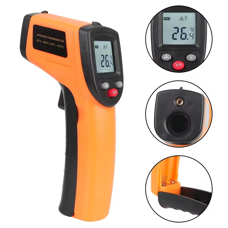 New T600 T600A Digital Infrare - مراجعة Industrial Laser Thermometer Gun وسعره