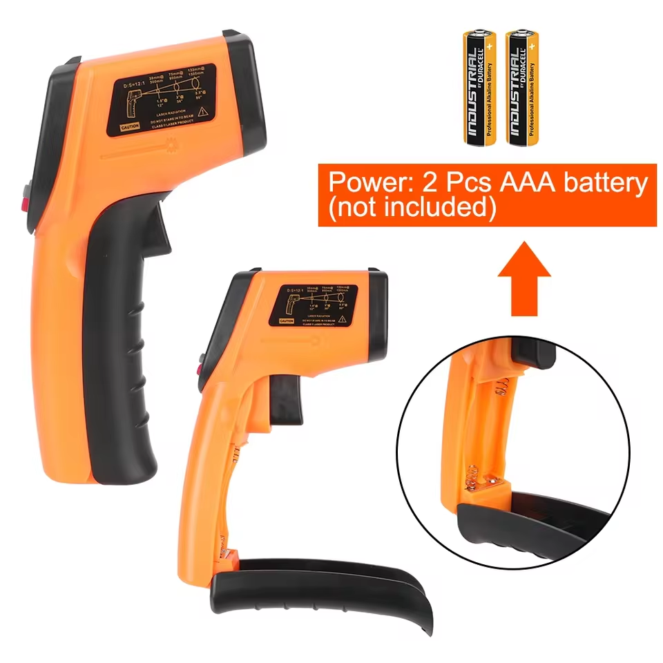 New T600 T600A Digital Infrare - مراجعة Industrial Laser Thermometer Gun وسعره