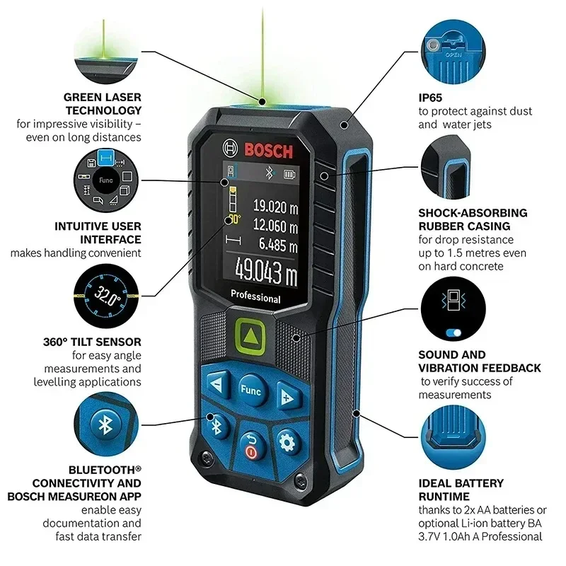 BOSCH GLM 50-27 CG Laser Range - مراجعة Industrial Laser Rangefinder وسعره