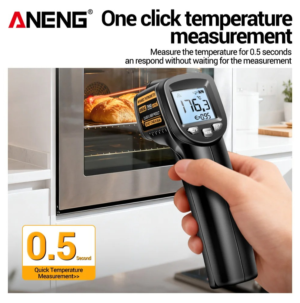 ANENG TH103 Infrared Laser The - مراجعة Industrial Laser Thermometer Gun وسعره