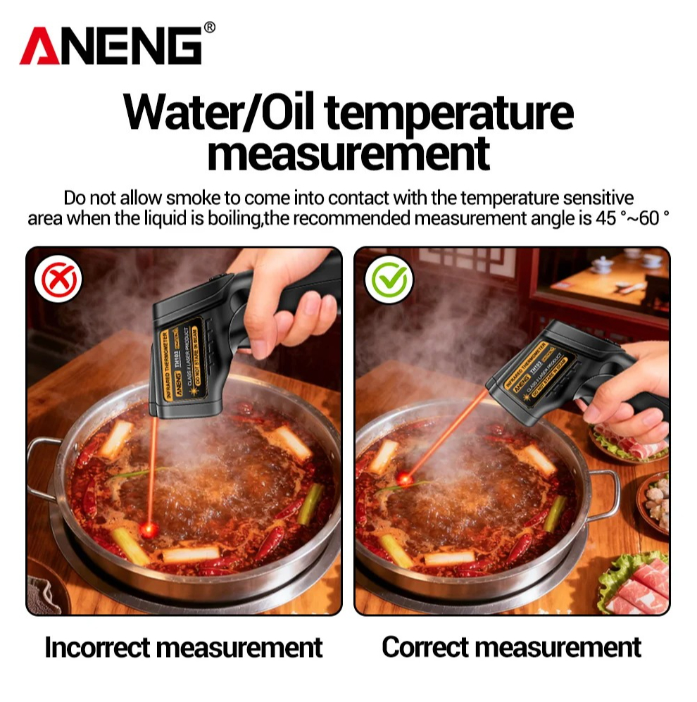 ANENG TH103 Infrared Laser The - مراجعة Industrial Laser Thermometer Gun وسعره