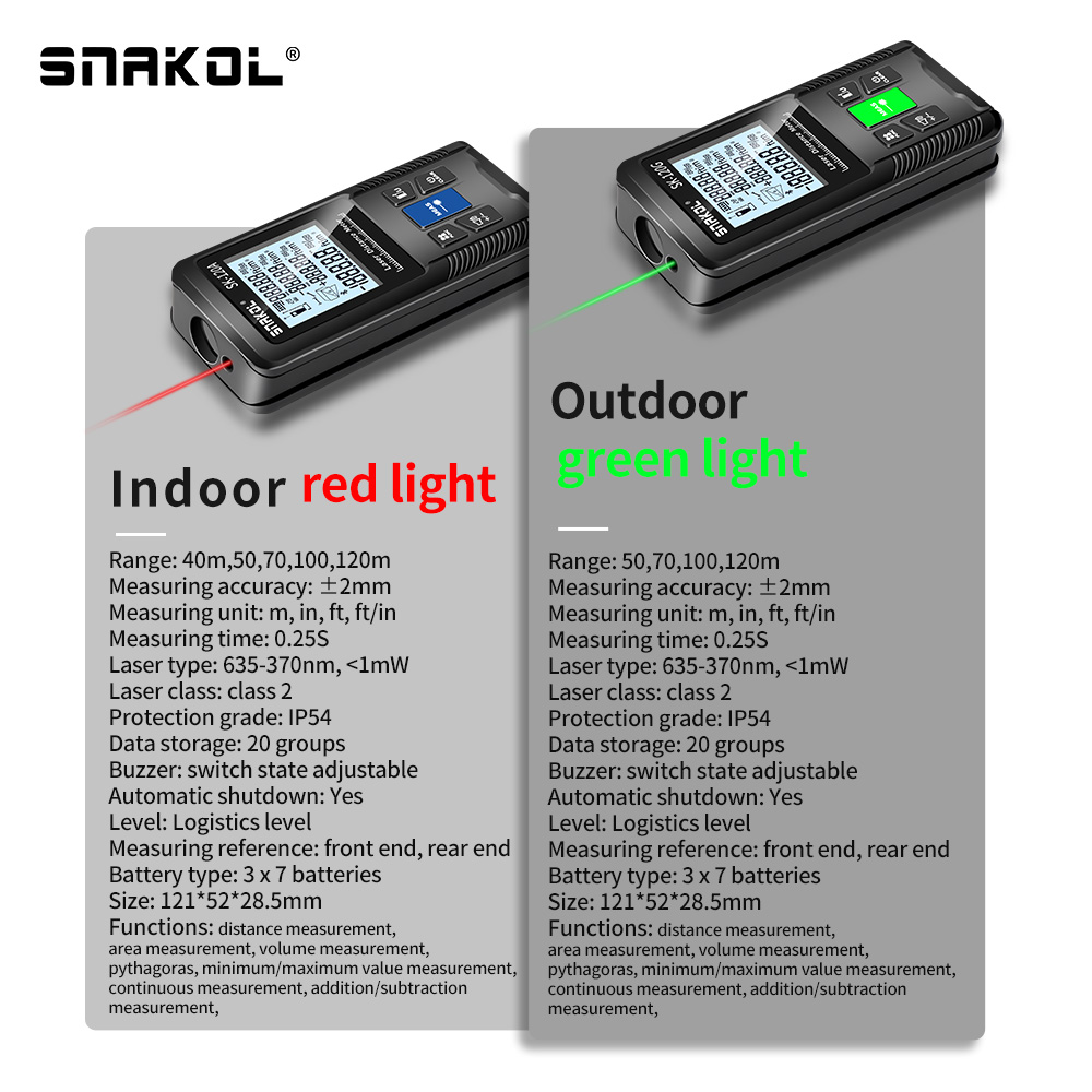 Snakol Laser Distance Meter 40 - مراجعة Industrial Laser Rangefinder وسعره