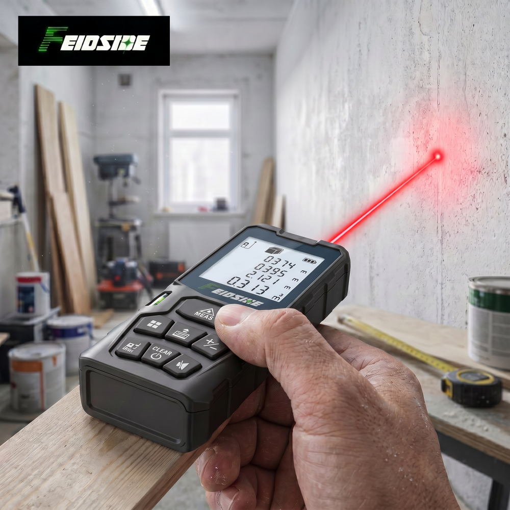 FEIDSIDE 50M/120M Handheld Las - مراجعة Industrial Laser Rangefinder وسعره