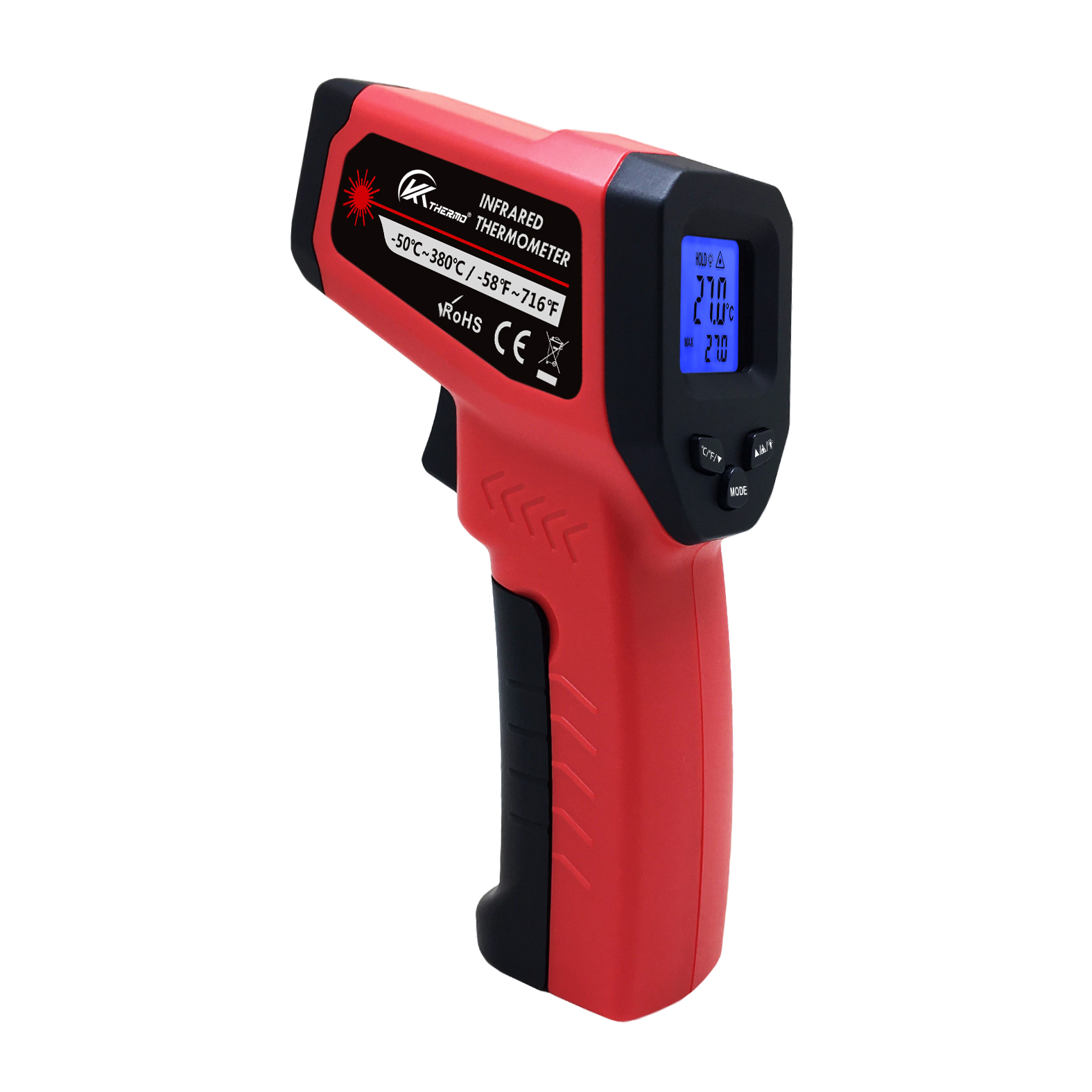 LCD Industrial Electronic Ther - مراجعة Industrial Laser Thermometer Gun وسعره