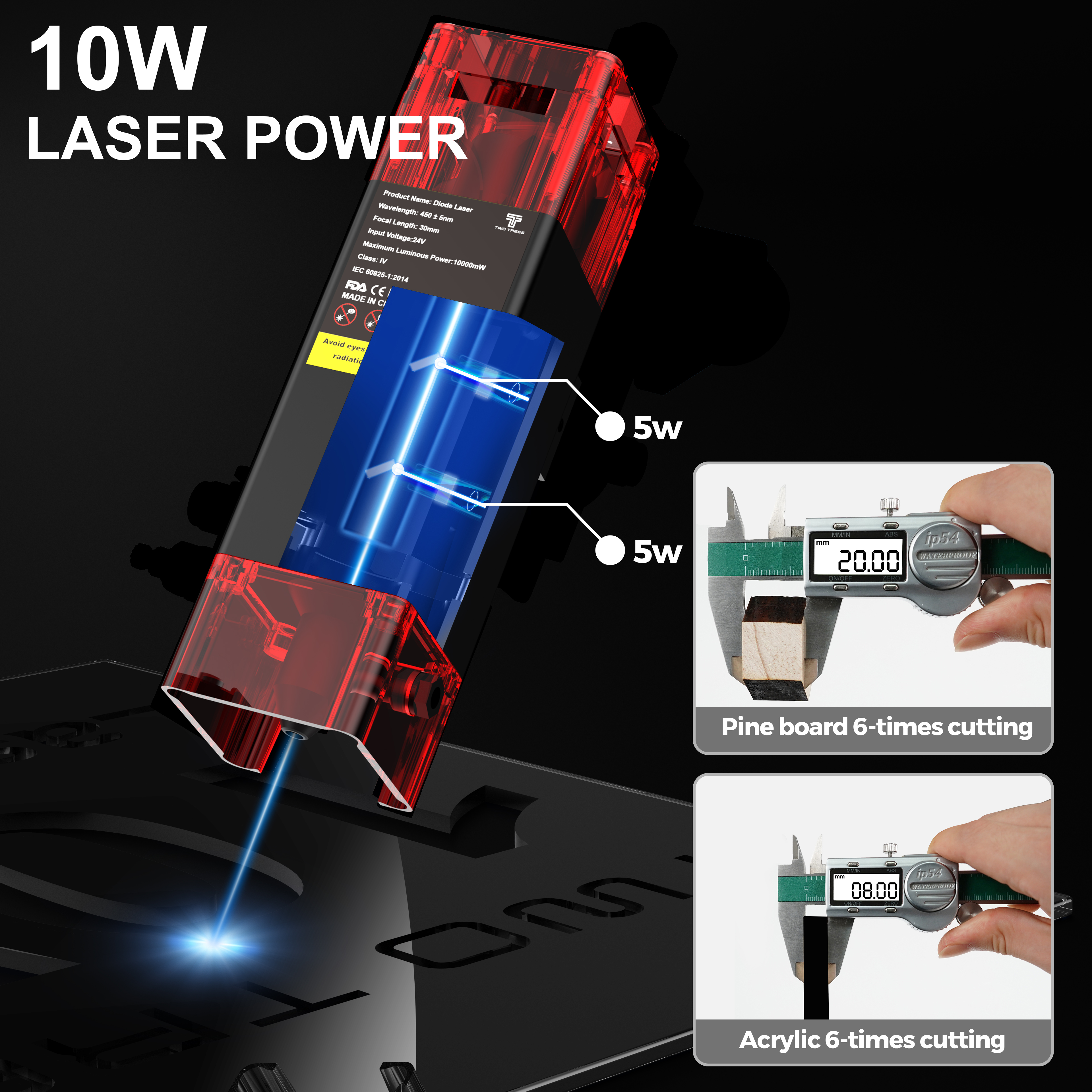 TWOTREES TTS-10 Pro Laser Engr - مراجعة Industrial Laser Etching Machine وسعره