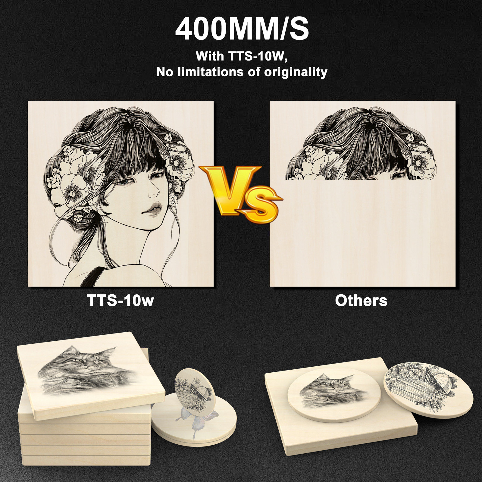 TWOTREES TTS-10 Pro Laser Engr - مراجعة Industrial Laser Etching Machine وسعره