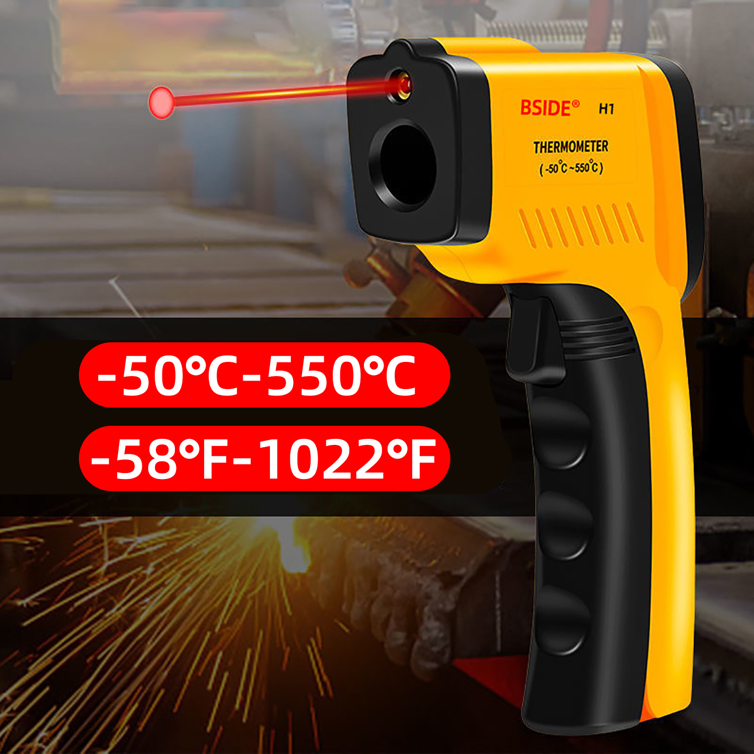 Digital Infrared Thermometer - - مراجعة Industrial Laser Thermometer Gun وسعره