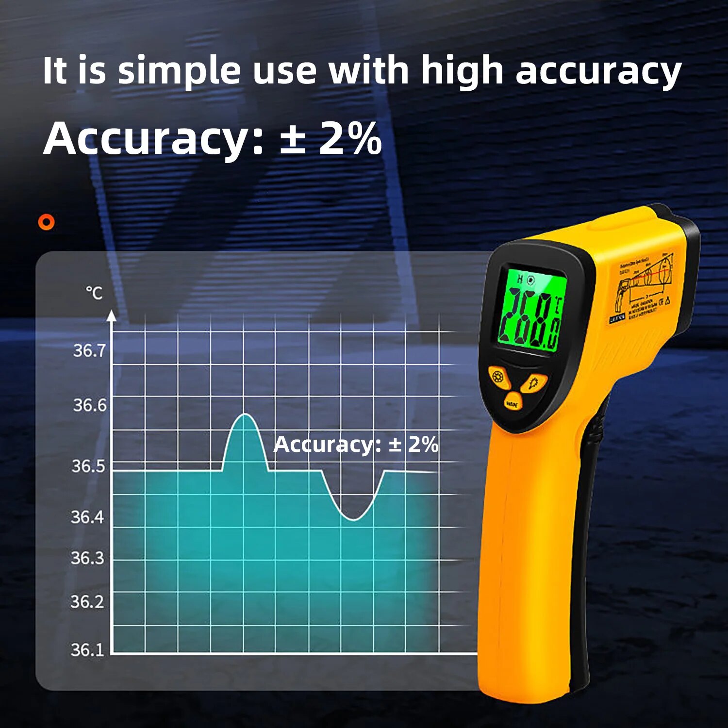 Digital Infrared Thermometer - - مراجعة Industrial Laser Thermometer Gun وسعره