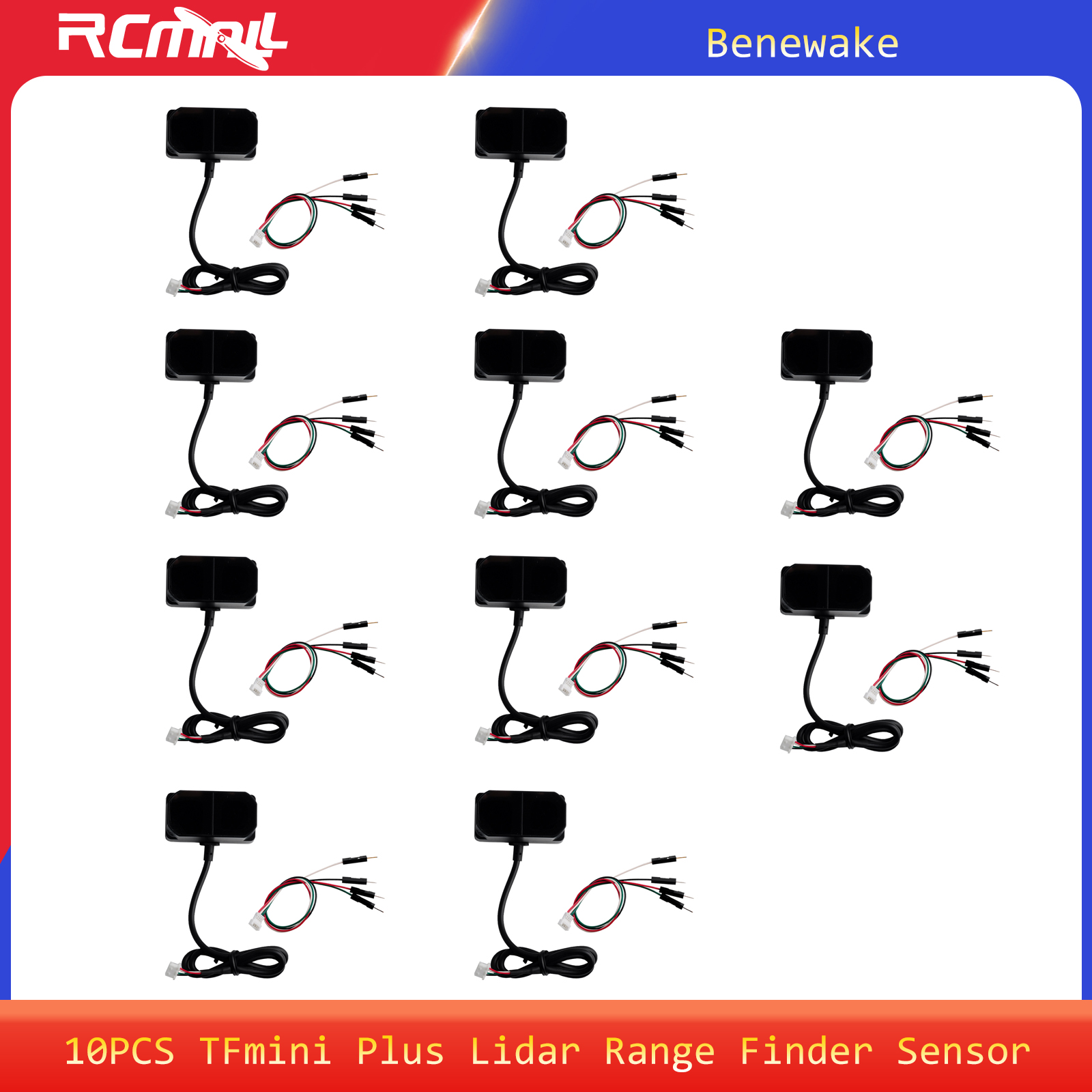 10PCS TFmini Plus Laser Lidar  - مراجعة Industrial Laser Rangefinder وسعره