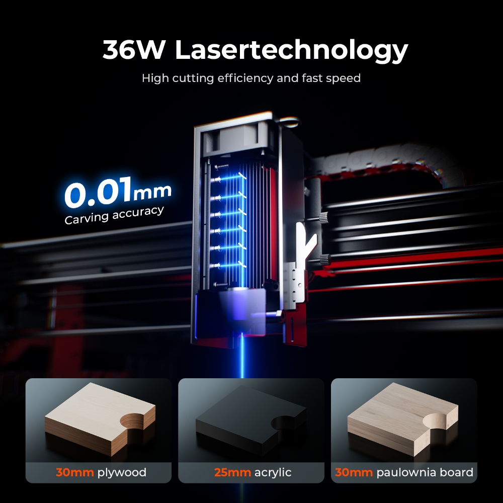 ACMER S2 PRO 36W/48W Laser Eng - مراجعة Laser Engraving Software وسعره