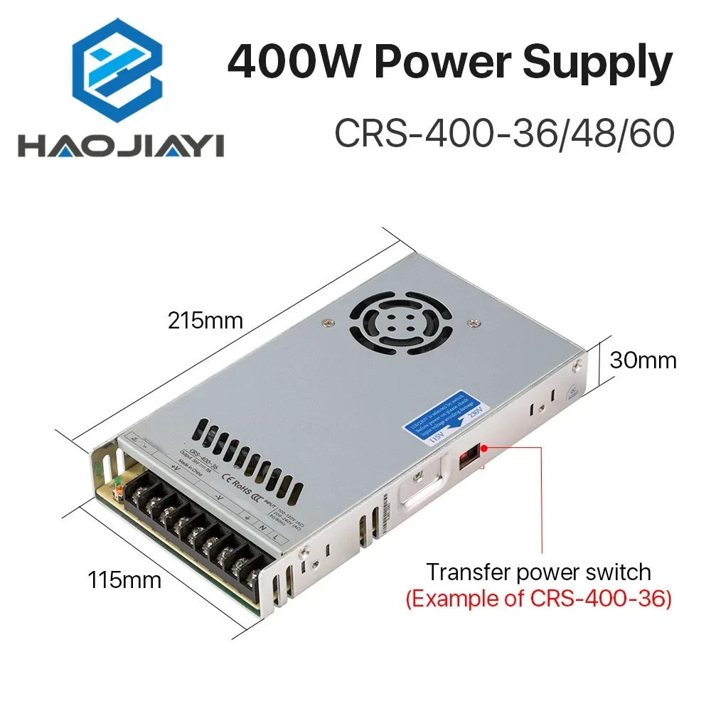 40W CRS-400-36/48/60 Switching - مراجعة Industrial Laser Supply وسعره