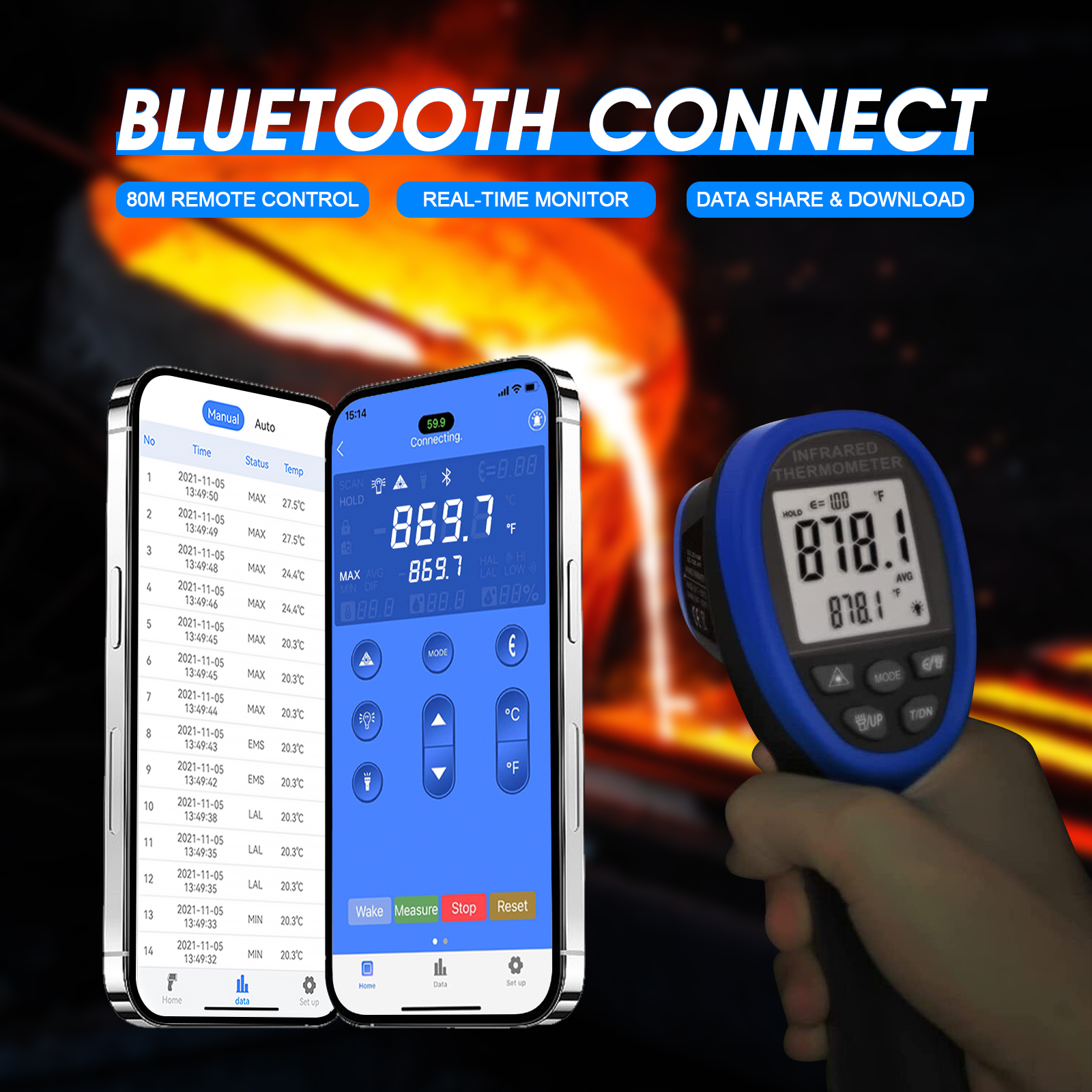 HP-1500APP Infrared Thermomete - مراجعة Industrial Laser Thermometer Gun وسعره