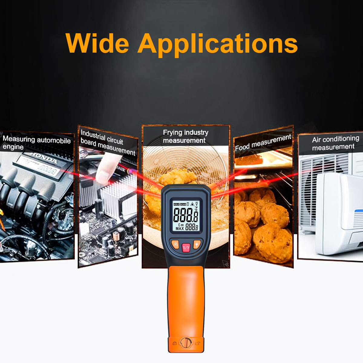 T600 T600A Digital Infrared Th - مراجعة Industrial Laser Thermometer Gun وسعره