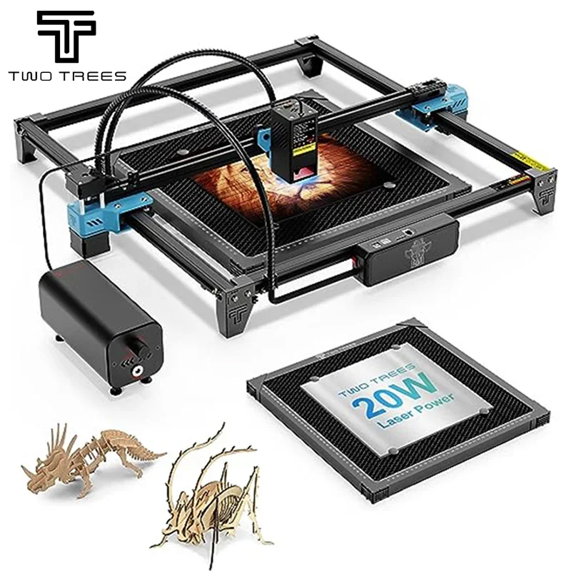 TWOTREES TTS-20 Pro 20W Metal  - مراجعة Laser Engraving Software وسعره