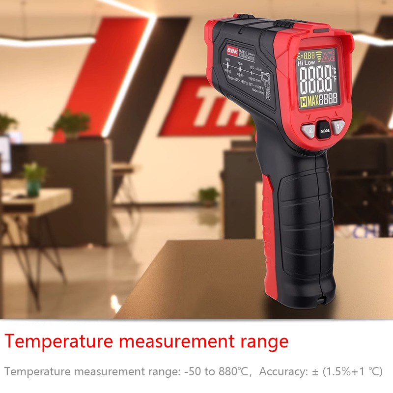 Portable Digital Laser IR LCD  - مراجعة Industrial Laser Thermometer Gun وسعره
